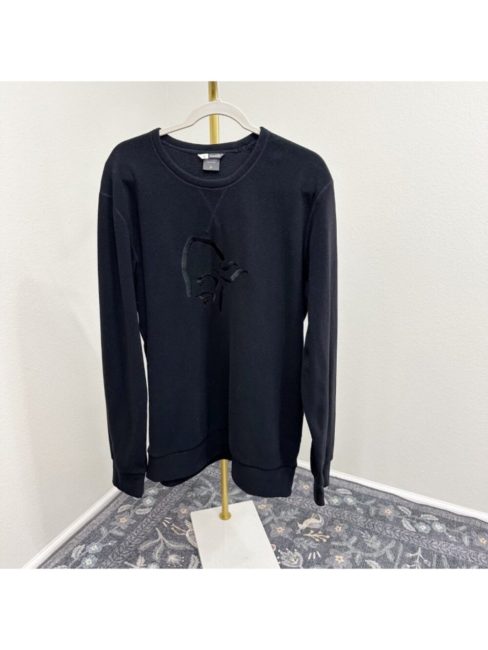 Norrona Embroidered Logo Crew Neck Pull Over Fleece Lined Sweater Unisex Size XL